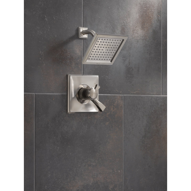 Dryden Shower Faucet with Monitor, Stainless Steel