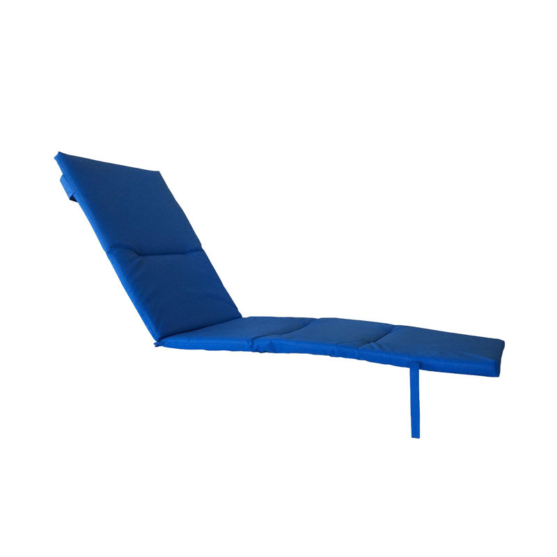 Grosfillex Bahia Eco Chaise Cushion, Blue
