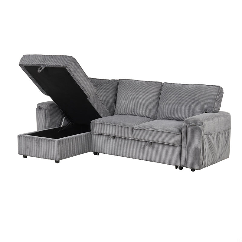 Canapé-lit modulaire avec sacs de rangement et 2 porte-gobelets Upholstery