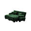 Canapé-lit Cloud pour le salon, canapé 2 places en chenille avec 2 coussins lombaires et 2 coussins décoratifs, canapé rembourré à accoudoirs larges avec 2 repose-pieds, vert chenille-1644983978