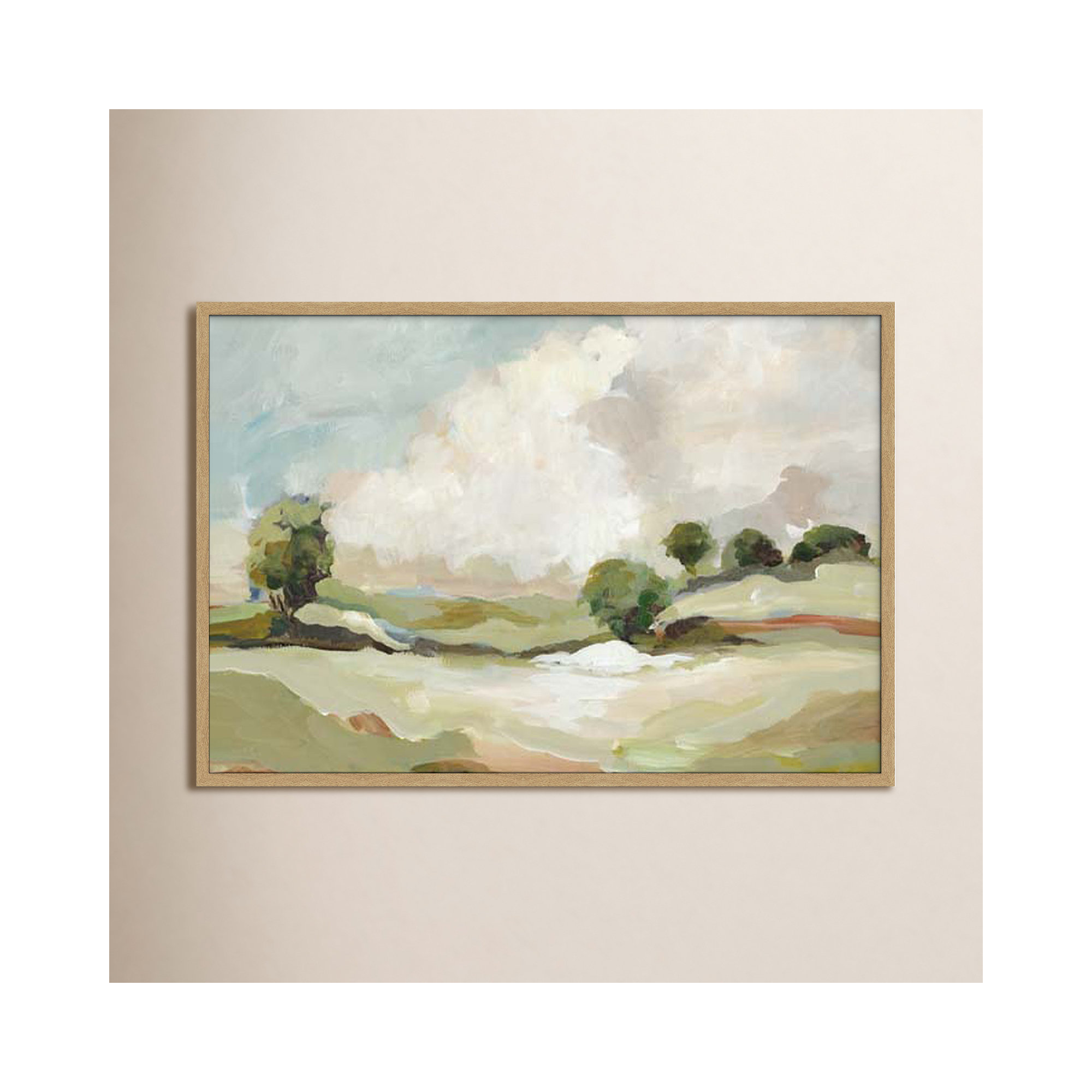Pastoral Land by Allison Pearce, 29.5" H x 41.5" W x 1.25" D, Brown