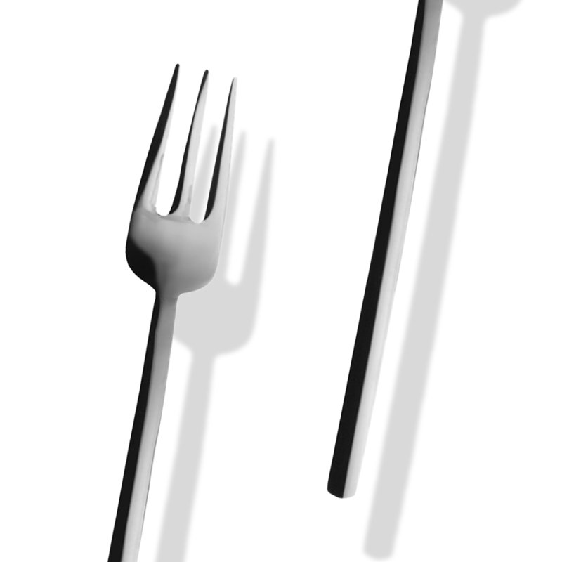 Due 3 Piece Stainless Steel Hostess Set, 10" L x 3.7" W, Silver