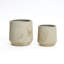 Ensemble de pots de fleurs ronds 15 pièces P 15,8 ", faux marbre intérieur nervuré avec trou de drainage-641181531-641181534
