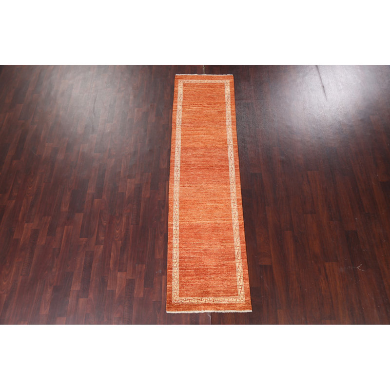 Handmade Gabbeh  Wool Runner Rug 2x9