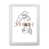White Framed