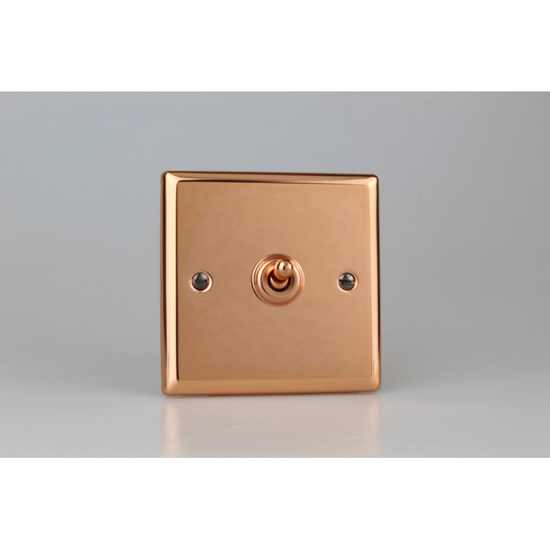 Wall Mounted Light Switch, Copper