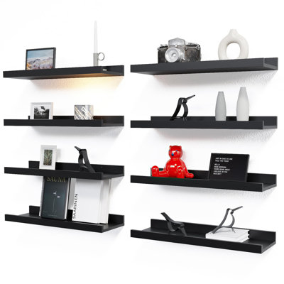 Ensemble de 8 tablettes murales flottantes