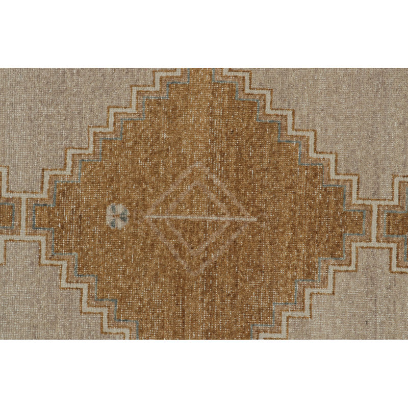 Distressed Homage Hand Knotted Wool Animal Print Area Rug, Runner 3' x 14'