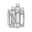 Serpentine Set Of 7 Candleholder