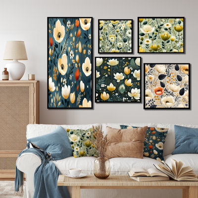 Huse - Floral Wall Decor Set Of 5