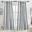 Chris Striped Linen Blend Textured Light Filtering Semi Sheer Rod Pocket Back Tab Curtains-454050316-468523334