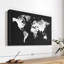 "Art mural carte noir et blanc"-1467544189
