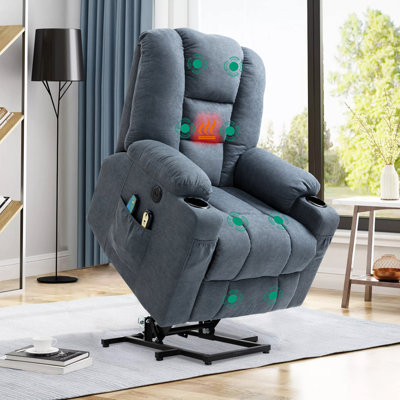 Upholstered Lift Assist Power Recliner