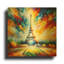  «Welcome To Paris» par Rich Monet, art mural en métal doré, 24 po x 24 po-1122132453
