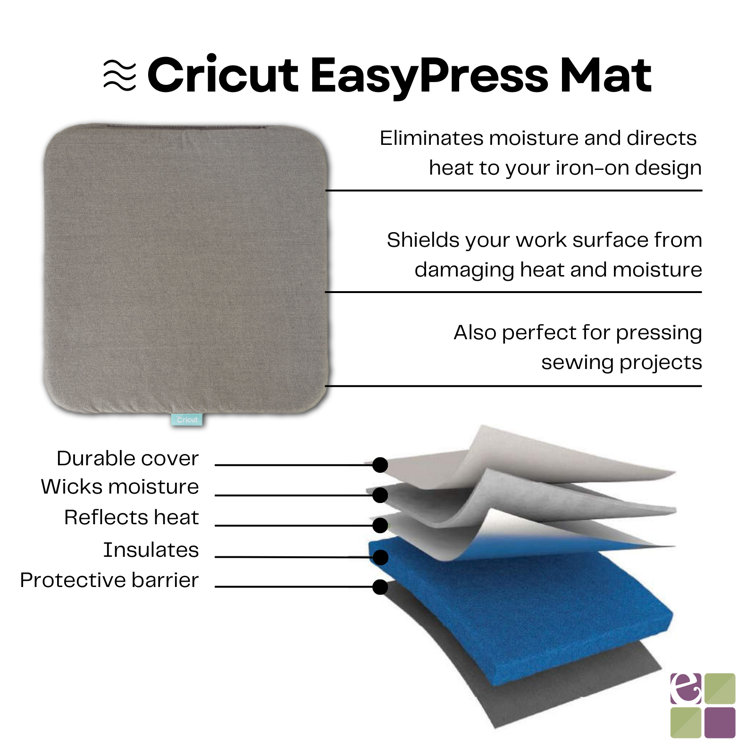 Cricut Easy Press 3 12x10 with Heat Mat and Iron-On Vinyl Sampler Rolls Bundle- Blue Heat Press Machine for DIY Transfer Ironing and Sublimation, Shir