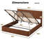 Base de lit de rangement hydraulique Lift Up-607090234-607779273