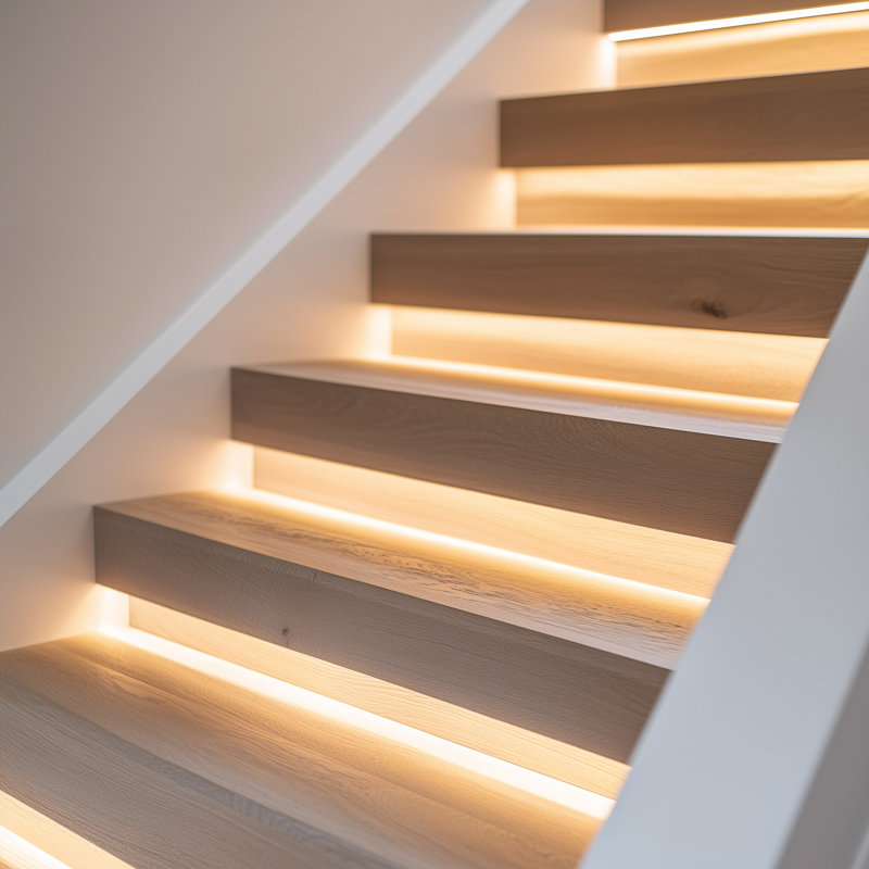 Tapis d'escalier en chêne blanc 36 po x 11,5 po x 4 po