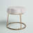 Bonview Flower Upholstered Velvet Metal Accent Stool-304899916