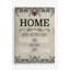 « home », art textuel sur toile tendue-26229628
