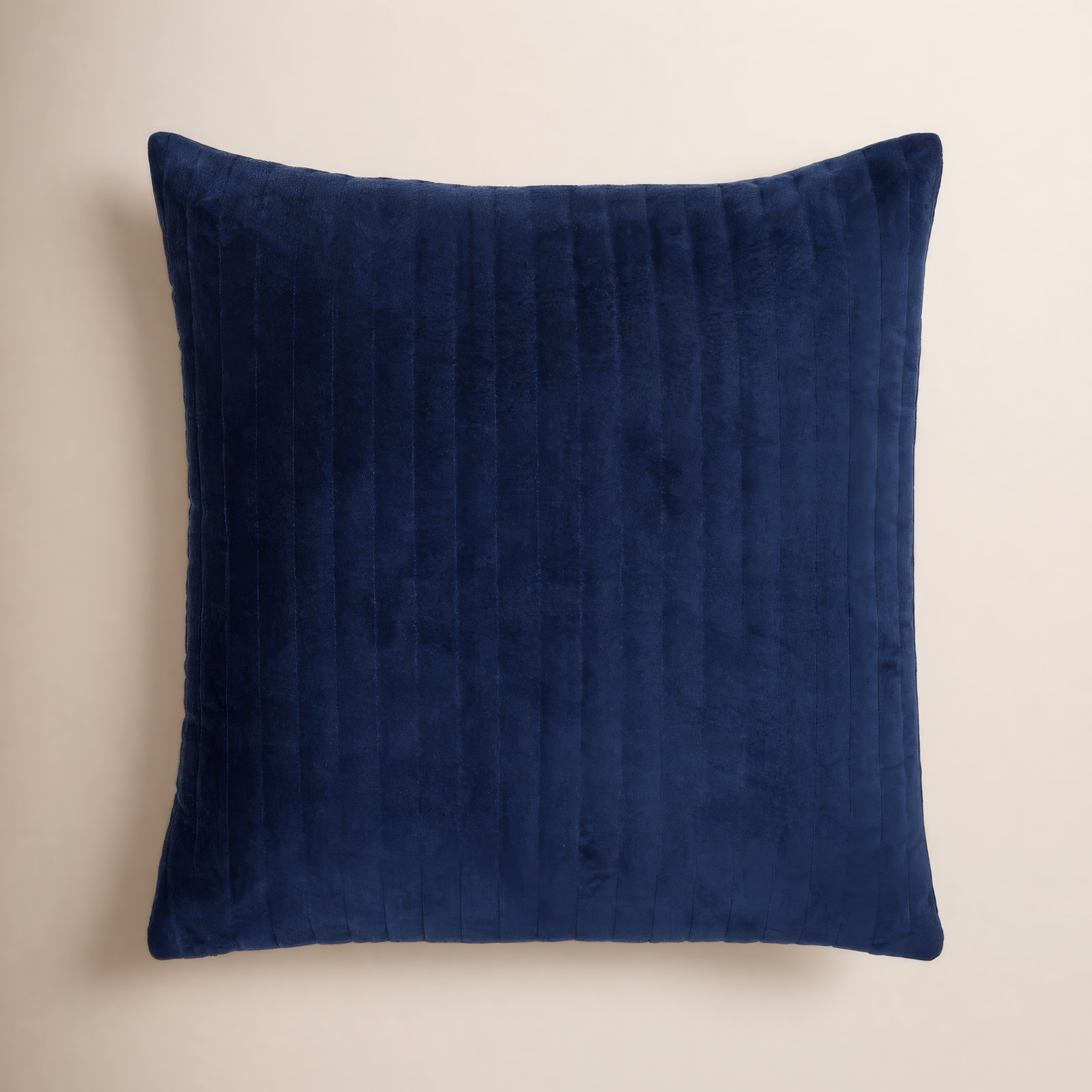 Beirne Throw Pillow, 20" x 20", Polyester/Polyfill, Dark Blue