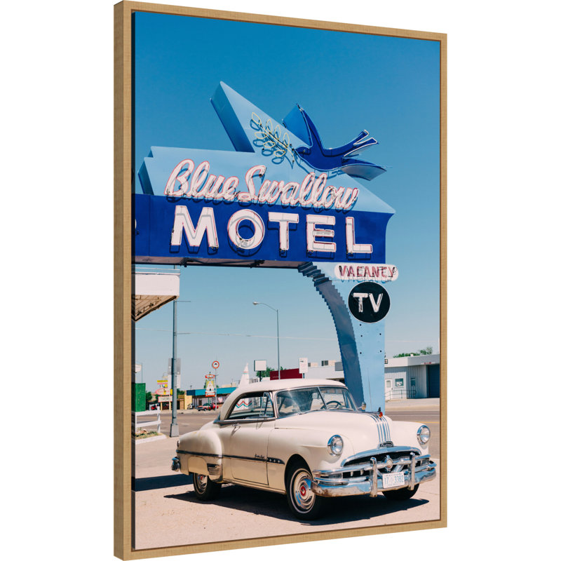 Impression sur toile encadrée "Blue Swallow" par Tisdall, H 33 po x l 23 po