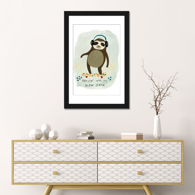 «Hipster Sloth II», impression sur toile tendue