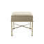 Bieser Iron Dressing Table Stool for Bedroom Furniture, Modern Living Room Linen Ottoman Accent Stool-529335576