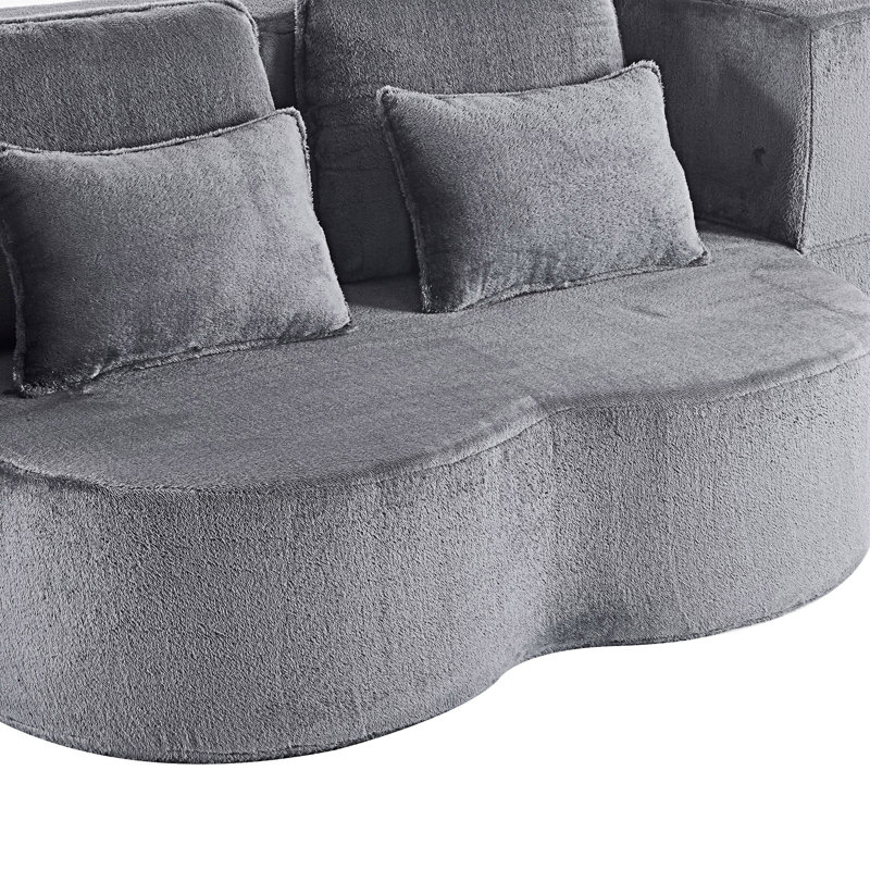 Canapé-lit pliable convertible, Gris foncé