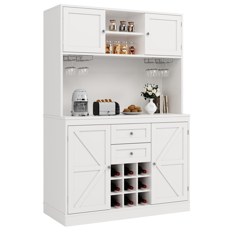 188cm Kitchen Pantry, White