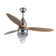 52" Ceiling Fan - Tri-Color Temperature Inverter With Remote Control