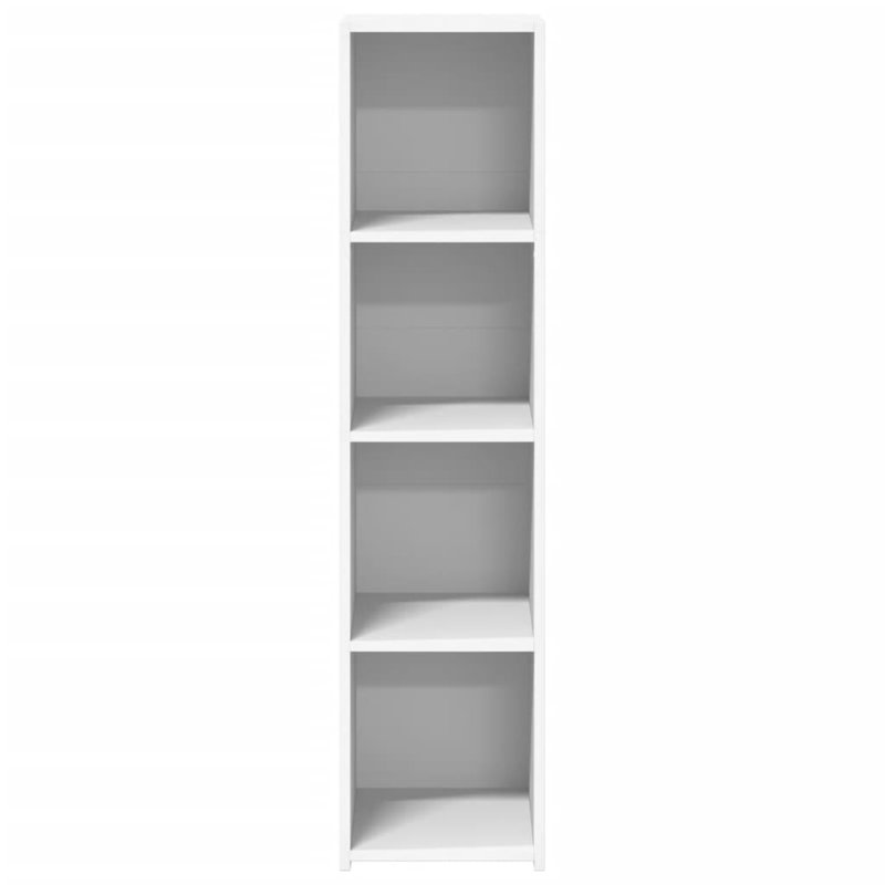 Anthani 124cm H x 30cm W Bookcase, 124cm H x 30cm W x 41cm D, White