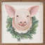 Couronne de cochon blanc-1205654296