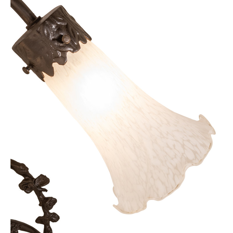 Lampe d'appoint 17 po Tiffany Pond, Blanc