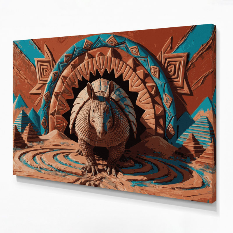 Art mural sur toile 4 "Southwestern Animals", H 20 po x l 24 po