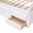 Coverson Twin Storage Platform Bed, Solid Wood Bed with 6 Drawers-492432699