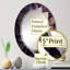 Miroir mural qualiyah mauve fleur dahlia II-233746912