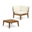Ensemble modulaire d'extérieur en bois d'acacia rustique moderne 10 pièces avec table basse Solvara-116488372