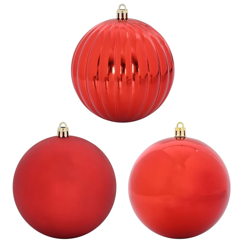 Christmas Bauble Set 3 pcs XXL, Red