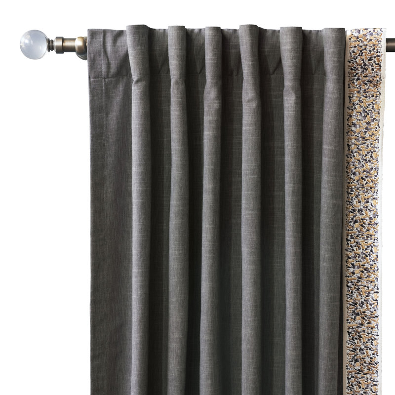 Indochine Room Darkening Curtain, Left, 48" x 108"