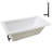 66" x 34" Acrylic Soaking Drop-In Bathtub, Drain Included-97412812
