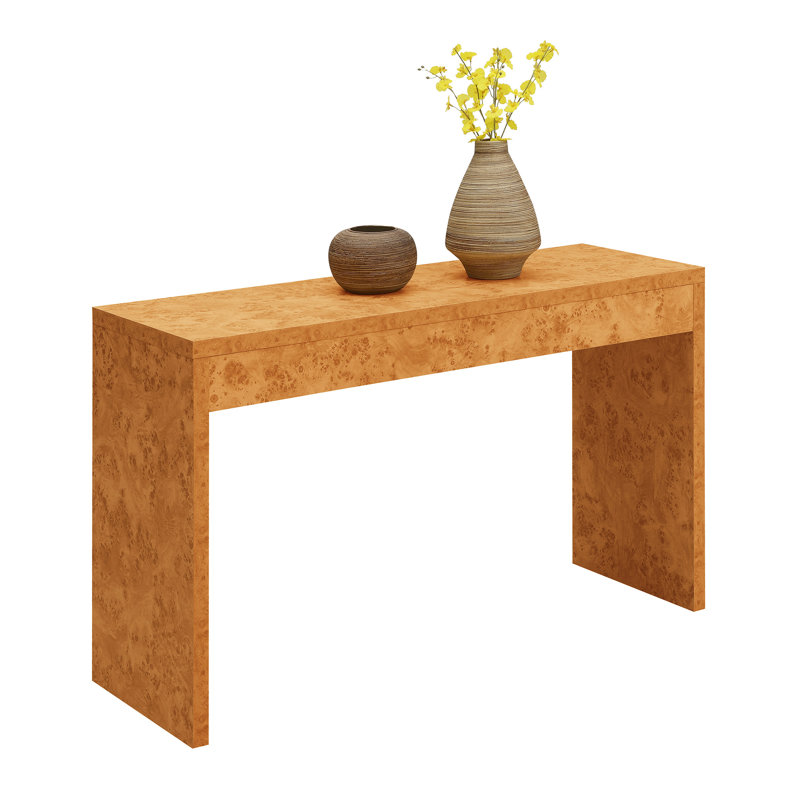 Brene 48'' Console Table, Light Burl