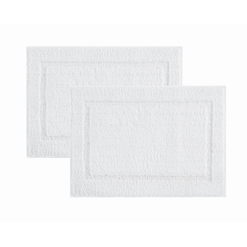  Cloud Bath Rug, 20x34 Rug 2 Pack, White