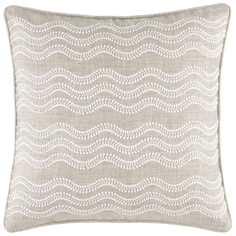 Scout Embroidered Indoor/Outdoor Pillow Cover, Gray