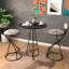 Tabourets de bar à hauteur de comptoir rayés, de 2 avec revêtement en velours moderne, ergonomiques, repose-pieds, base stable, capacité de charge de 220 livres, utilisation intérieure pour les petits tabourets de restaurant, îlot de cuisine, structure légère,-822563111