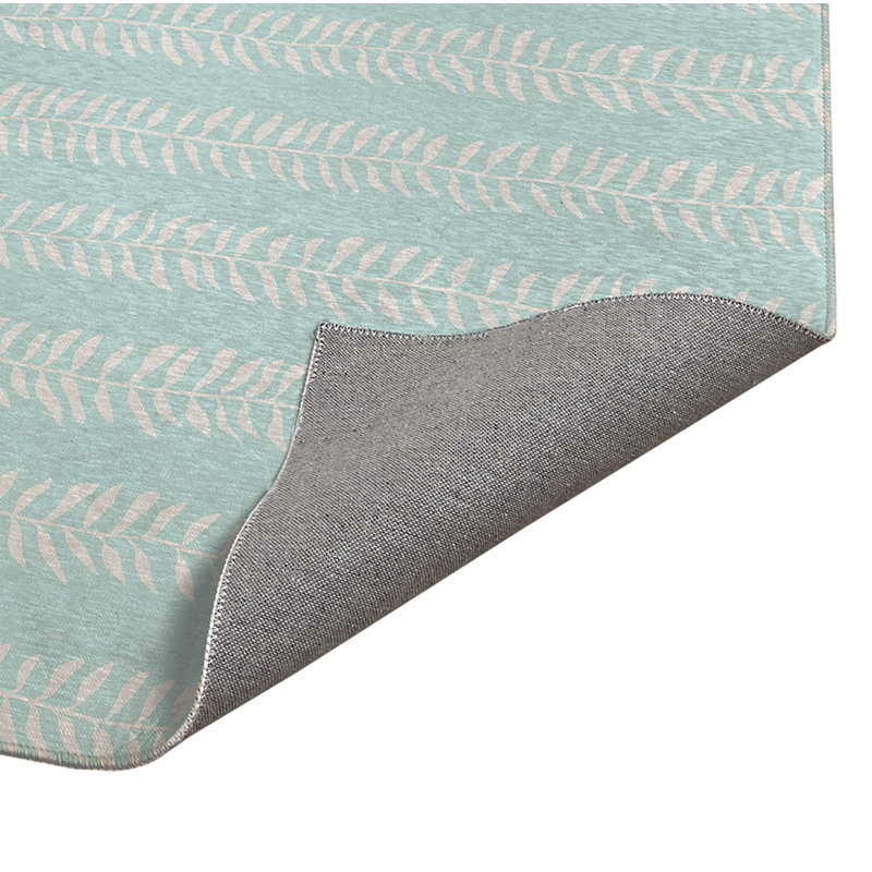 Tapis de bureau Mystic Ivy, L 6 pi x L 4 pi, Bleu clair