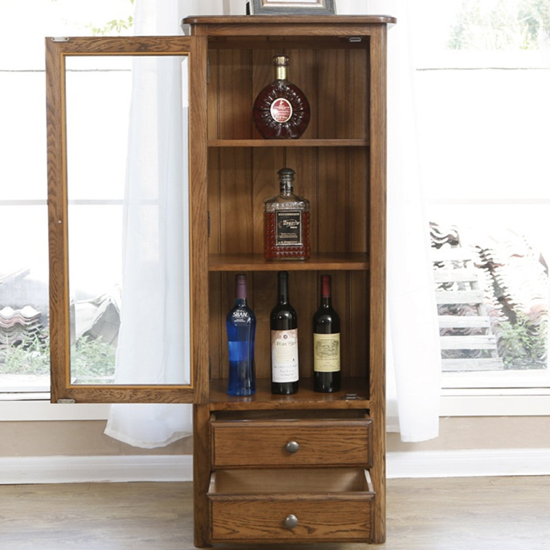 Armoire de rangement en verre de salon