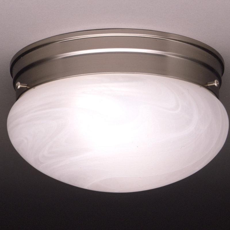 Ceiling Space Glass Flush Mount, 4.5" H x 7.5"