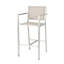 Assortiments de sièges de patio 29,50 ", rouille argentée, grillage gris