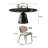 Luxury Modern Marble Round Dining Table Set-125118924-125118925
