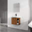 Meuble-lavabo mural avec lavabo en céramique